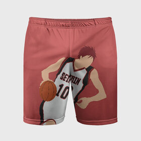 Мужские шорты 3D спортивные с принтом Taiga Kagami в Петрозаводске,  |  | basket | basketball | kagami | kuroko | kuroko no basket | taiga | баскетбол | кагами | куроко | тайга