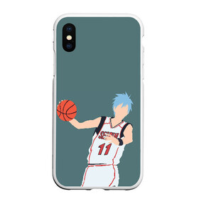 Чехол для iPhone XS Max матовый с принтом Tetsuya Kuroko в Петрозаводске, Силикон | Область печати: задняя сторона чехла, без боковых панелей | basket | basketball | kuroko | kuroko no basket | phantom | tetsu | tetsuya | баскетбол | куроко | тэцу | тэцуя | фантом