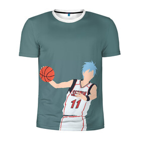 Мужская футболка 3D спортивная с принтом Tetsuya Kuroko в Петрозаводске, 100% полиэстер с улучшенными характеристиками | приталенный силуэт, круглая горловина, широкие плечи, сужается к линии бедра | basket | basketball | kuroko | kuroko no basket | phantom | tetsu | tetsuya | баскетбол | куроко | тэцу | тэцуя | фантом