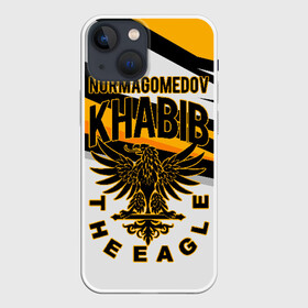 Чехол для iPhone 13 mini с принтом ХАБИБ НУРМАГОМЕДОВ в Петрозаводске,  |  | khabib | mma | nurmagomedov | ufc | ufc 242 | бой | дави рамос | дастин порье | диаз | конор | миочич | мма | мэйвезер | нейт | нурмагомедов | сехудо | фергюсон | флойд | хабиб