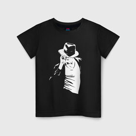 Детская футболка хлопок с принтом Майкл Джексон в Петрозаводске, 100% хлопок | круглый вырез горловины, полуприлегающий силуэт, длина до линии бедер | michael jackson | артист | майкл джексон | музыка | поп | рок