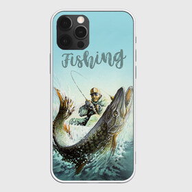 Чехол для iPhone 12 Pro Max с принтом Fishing в Петрозаводске, Силикон |  | рыба | рыбак | рыбалка | снасти | увлечение | улов | хобби