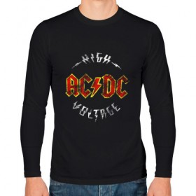Мужской лонгслив хлопок с принтом AC/DC в Петрозаводске, 100% хлопок |  | Тематика изображения на принте: ac | ac dc | ac dc группа | ac dc лучшее | rock | rock n roll | блюз рок | иси диси | хард рок