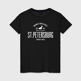 Женская футболка хлопок с принтом Питер Iron в Петрозаводске, 100% хлопок | прямой крой, круглый вырез горловины, длина до линии бедер, слегка спущенное плечо | spb | ленинград | питер | санкт петербург | спб | я люблю питер