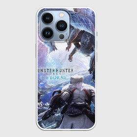 Чехол для iPhone 13 Pro с принтом Monster Hunter: World Iceborn в Петрозаводске,  |  | hunter | iceborn | monster | world | айсборн | ворлд | монстр | хантер