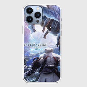 Чехол для iPhone 13 Pro Max с принтом Monster Hunter: World Iceborn в Петрозаводске,  |  | Тематика изображения на принте: hunter | iceborn | monster | world | айсборн | ворлд | монстр | хантер