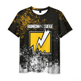 Мужская футболка 3D с принтом RAINBOW SIX | SIEGE BANDIT в Петрозаводске, 100% полиэфир | прямой крой, круглый вырез горловины, длина до линии бедер | 6 | outbreak | rainbow | rainbow six siege | six | tom clancys | радуга осада | том клэнси