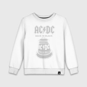 Детский свитшот хлопок с принтом AC/DC в Петрозаводске, 100% хлопок | круглый вырез горловины, эластичные манжеты, пояс и воротник | ac dc | acdc | acdc ас дс | австралийская | ангус янг | асдс | блюз | группа | крис слэйд | метал | молния | музыка | певцы | рок | рок н ролл | стиви янг | хард | хардрок | эксл роуз