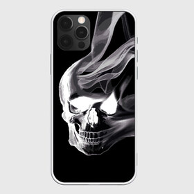 Чехол для iPhone 12 Pro Max с принтом Wind в Петрозаводске, Силикон |  | Тематика изображения на принте: grin | jaw | orbits | skull | smoke | teeth | wind | ветер | глазницы | дым | зубы | оскал | череп