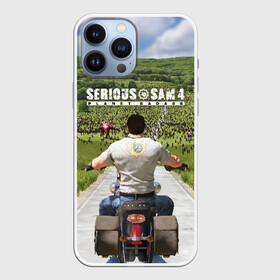 Чехол для iPhone 13 Pro Max с принтом SERIOUS SAM 4: PLANET BADASS в Петрозаводске,  |  | bomb | croteam | game | games | logo | planet | sam | serious | shooter | symbol | боевик | бомба | бомбочка | игра | игры | крутой | лого | логотип | серьезный | символ | сириус | сэм | шутер