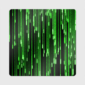 Магнит виниловый Квадрат с принтом МАТРИЦА в Петрозаводске, полимерный материал с магнитным слоем | размер 9*9 см, закругленные углы | hugo weaving | pc | the matrix | код | компьютеры | матрица | матрица 4 | программист | программный код | цифры