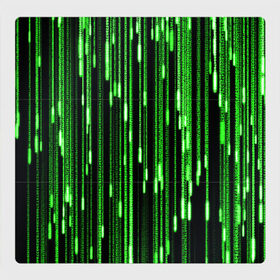Магнитный плакат 3Х3 с принтом МАТРИЦА в Петрозаводске, Полимерный материал с магнитным слоем | 9 деталей размером 9*9 см | Тематика изображения на принте: hugo weaving | pc | the matrix | код | компьютеры | матрица | матрица 4 | программист | программный код | цифры