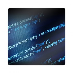 Магнит виниловый Квадрат с принтом CODE STYLE в Петрозаводске, полимерный материал с магнитным слоем | размер 9*9 см, закругленные углы | hugo weaving | pc | the matrix | код | компьютеры | матрица | матрица 4 | программист | программный код | цифры