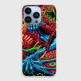 Чехол для iPhone 13 Pro с принтом CS GO hyper beast skin в Петрозаводске,  |  | Тематика изображения на принте: awp | counter strike | cs go | cs go global offensive | hyper beast | skin cs | team cs | команды cs | скины оружия | скоростной зверь | хайпер бист