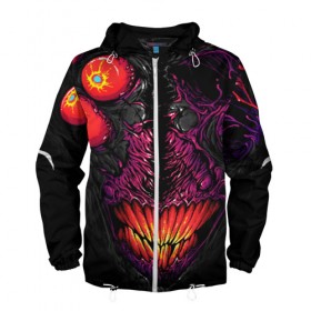 Мужская ветровка 3D с принтом CS GO hyper beast skin в Петрозаводске, 100% полиэстер | подол и капюшон оформлены резинкой с фиксаторами, два кармана без застежек по бокам, один потайной карман на груди | 