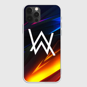 Чехол для iPhone 12 Pro с принтом ALAN WALKER STRIPES в Петрозаводске, силикон | область печати: задняя сторона чехла, без боковых панелей | alan walker | aw | electro | electro music | music | алан уокер | музыка | музыкант | электро | электронная музыка