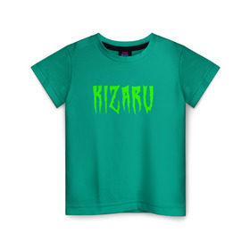 Детская футболка хлопок с принтом KIZARU ACID (HF на спине) в Петрозаводске, 100% хлопок | круглый вырез горловины, полуприлегающий силуэт, длина до линии бедер | family | haunted | karmageddon | karmagedon | kizaru | кармагеддон | кармагедон | кизару | фэмили | хаунтед