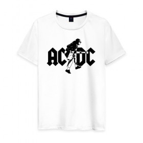 Мужская футболка хлопок с принтом AC/DC в Петрозаводске, 100% хлопок | прямой крой, круглый вырез горловины, длина до линии бедер, слегка спущенное плечо. | ac dc | acdc | acdc ас дс | австралийская | ангус янг | асдс | блюз | группа | крис слэйд | метал | молния | музыка | певцы | рок | рок н ролл | стиви янг | хард | хардрок | эксл роуз
