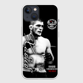 Чехол для iPhone 13 с принтом Хабиб Нурмагомедов в Петрозаводске,  |  | khabib nurmagomedov | mma | the eagle | боец | бои без правил | микс файт | мма | орёл | хабиб | хабиб нурмагомедов