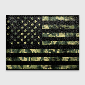 Обложка для студенческого билета с принтом American Flag Camo в Петрозаводске, натуральная кожа | Размер: 11*8 см; Печать на всей внешней стороне | eagle | states | united | usa | армейские | армия | камуфляж | орел | служба | снайпер | соединенных | солдат | сша | форма | штатов