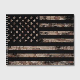 Альбом для рисования с принтом American Flag Camo в Петрозаводске, 100% бумага
 | матовая бумага, плотность 200 мг. | eagle | states | united | usa | армейские | армия | камуфляж | орел | служба | снайпер | соединенных | солдат | сша | форма | штатов