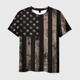 Мужская футболка 3D с принтом American Flag Camo в Петрозаводске, 100% полиэфир | прямой крой, круглый вырез горловины, длина до линии бедер | eagle | states | united | usa | армейские | армия | камуфляж | орел | служба | снайпер | соединенных | солдат | сша | форма | штатов