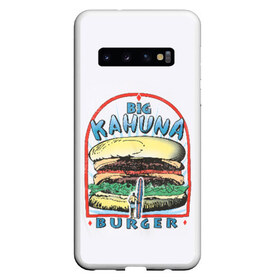 Чехол для Samsung Galaxy S10 с принтом Big Kahuna Burger в Петрозаводске, Силикон | Область печати: задняя сторона чехла, без боковых панелей | big kahuna | burger | kahuna | pulp fiction | голливуд | кино | криминальное чтиво