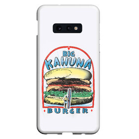 Чехол для Samsung S10E с принтом Big Kahuna Burger в Петрозаводске, Силикон | Область печати: задняя сторона чехла, без боковых панелей | big kahuna | burger | kahuna | pulp fiction | голливуд | кино | криминальное чтиво