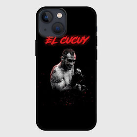 Чехол для iPhone 13 mini с принтом EL CUCUY в Петрозаводске,  |  | Тематика изображения на принте: cucuy | el cucuy | mma | tony ferguson | ufc | бабайка | бугимен | конор | мма | орел | тони | тони фергюсон | хабиб | эль кукуй | юфс