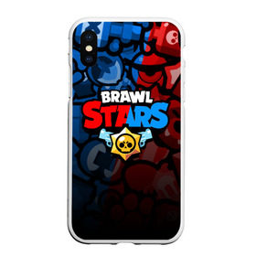 Чехол для iPhone XS Max матовый с принтом BRAWL STARS в Петрозаводске, Силикон | Область печати: задняя сторона чехла, без боковых панелей | android | brawl stars | colt | crow | games | leon | penny | poco. | shelly | spike | wanted | брав | бравл старс | звезды | игры | мобильные игры | старс