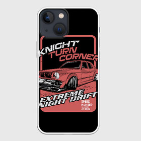 Чехол для iPhone 13 mini с принтом Extreme night drift в Петрозаводске,  |  | Тематика изображения на принте: auto | car | cars | concept | crash | drift | drifting | extreme | fast | garage | race | racing | rally | super | turbo | автомобил | быстрый | дрифт | классика | экстрим