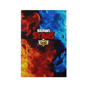 Обложка для паспорта матовая кожа с принтом Brawl Stars в Петрозаводске, натуральная матовая кожа | размер 19,3 х 13,7 см; прозрачные пластиковые крепления | brawl | brawl stars | stars | бравл | бравл старс | браво старс | игра | компьютерная | онлайн | старс