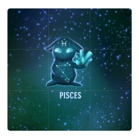 Магнитный плакат 3Х3 с принтом Рыбы в Петрозаводске, Полимерный материал с магнитным слоем | 9 деталей размером 9*9 см | вселенная | гороскоп | знаки зодиака | зодиак | космос | медитация | планеты