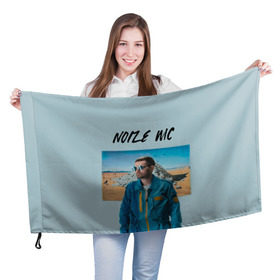 Флаг 3D с принтом Noize MC в Петрозаводске, 100% полиэстер | плотность ткани — 95 г/м2, размер — 67 х 109 см. Принт наносится с одной стороны | music | noize | noize mc | rap | все как у людей | музыка | музыкант | надпись | нойз | нойз мс | рэп