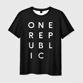 Мужская футболка 3D с принтом One Republic (+спина) в Петрозаводске, 100% полиэфир | прямой крой, круглый вырез горловины, длина до линии бедер | one republic | уан репаблик