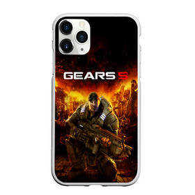 Чехол для iPhone 11 Pro матовый с принтом GEARS 5 в Петрозаводске, Силикон |  | Тематика изображения на принте: alien | combat | fight | game | gears 5 | gears of war | gun | human | man | monsters | powerful | saw | strong | war | weapon | игры