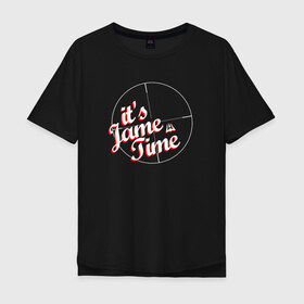 Мужская футболка хлопок Oversize с принтом cs:go - Jame Time! (Avangar) в Петрозаводске, 100% хлопок | свободный крой, круглый ворот, “спинка” длиннее передней части | avangar | awp | csgo | jame | авангар | ксго