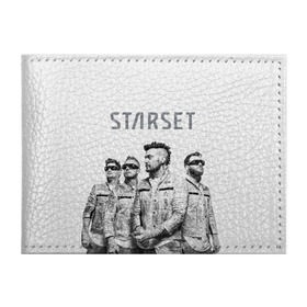 Обложка для студенческого билета с принтом Starset Band в Петрозаводске, натуральная кожа | Размер: 11*8 см; Печать на всей внешней стороне | logo | rock | starset | лого | рок | старсет