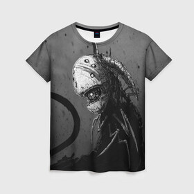Женская футболка 3D с принтом Чернозём - Хронос в Петрозаводске, 100% полиэфир ( синтетическое хлопкоподобное полотно) | прямой крой, круглый вырез горловины, длина до линии бедер | reminor | киберпанк | чернозём