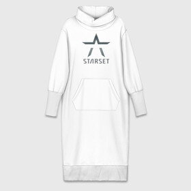Платье удлиненное хлопок с принтом Starset в Петрозаводске,  |  | logo | rock | starset | лого | рок | старсет