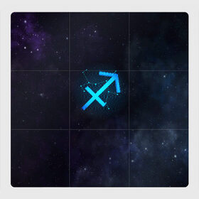Магнитный плакат 3Х3 с принтом Стрелец в Петрозаводске, Полимерный материал с магнитным слоем | 9 деталей размером 9*9 см | вселенная | гороскоп | знаки зодиака | зодиак | космос | медитация | планеты