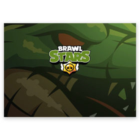 Поздравительная открытка с принтом Brawl Stars в Петрозаводске, 100% бумага | плотность бумаги 280 г/м2, матовая, на обратной стороне линовка и место для марки
 | brawl | bs | fails | leon | stars | supercell | tick | бой | босс | бравл | броубол | бс | герои | драка | звезд | осада | сейф | старс | цель