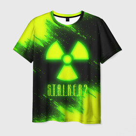 Мужская футболка 3D с принтом S.T.A.L.K.E.R. 2 в Петрозаводске, 100% полиэфир | прямой крой, круглый вырез горловины, длина до линии бедер | bandit | chernobyl | pripyat | s.t.a.l.k.e.r. 2 | shadow of chernobyl | stalker | stalker 2 | бандиты | меченый | припять | сталкер | сталкер 2 | тени чернобыля | чернобыль | чистое небо