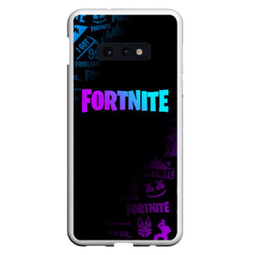 Чехол для Samsung S10E с принтом FORTNITE 10 СЕЗОН в Петрозаводске, Силикон | Область печати: задняя сторона чехла, без боковых панелей | fortnite | fortnite 2 | fortnite x маршмелло | ikonik | marshmello | ninja | ninja streamer | иконик | ниндзя | пили | фортнайт | фортнайт 2 | фортнайт глава 2