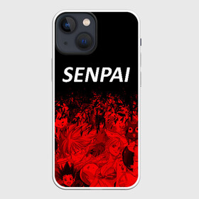Чехол для iPhone 13 mini с принтом Senpai в Петрозаводске,  |  | senpai | senpai anime | senpai girl | senpai аниме | senpai майка | senpai скачать | senpai текст | senpai толстовка | senpai футболка