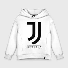 Детское худи Oversize хлопок с принтом JUVENTUS в Петрозаводске, френч-терри — 70% хлопок, 30% полиэстер. Мягкий теплый начес внутри —100% хлопок | боковые карманы, эластичные манжеты и нижняя кромка, капюшон на магнитной кнопке | cr7 | juve | juventus | ronaldo | роналдо | ювентус