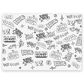 Поздравительная открытка с принтом Billie Eilish Graffiti Gray в Петрозаводске, 100% бумага | плотность бумаги 280 г/м2, матовая, на обратной стороне линовка и место для марки
 | Тематика изображения на принте: billie | eilish | graffiti | grunge | айлиш | беляш | беляшик | билли | биляш | граффити | татуировки