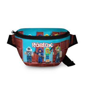 Поясная сумка 3D с принтом Roblox в Петрозаводске, 100% полиэстер | плотная ткань, ремень с регулируемой длиной, внутри несколько карманов для мелочей, основное отделение и карман с обратной стороны сумки застегиваются на молнию | roblox | roblox games | игра роблокс | роблокс симулятор