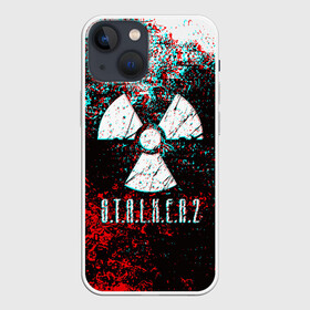 Чехол для iPhone 13 mini с принтом S.T.A.L.K.E.R. 2 GLITCH в Петрозаводске,  |  | bandit | chernobyl | pripyat | s.t.a.l.k.e.r. 2 | shadow of chernobyl | stalker | stalker 2 | бандиты | меченый | припять | сталкер | сталкер 2 | тени чернобыля | чернобыль | чистое небо