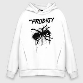 Мужское худи Oversize хлопок с принтом THE PRODIGY в Петрозаводске, френч-терри — 70% хлопок, 30% полиэстер. Мягкий теплый начес внутри —100% хлопок | боковые карманы, эластичные манжеты и нижняя кромка, капюшон на магнитной кнопке | prodigy | the prodigy